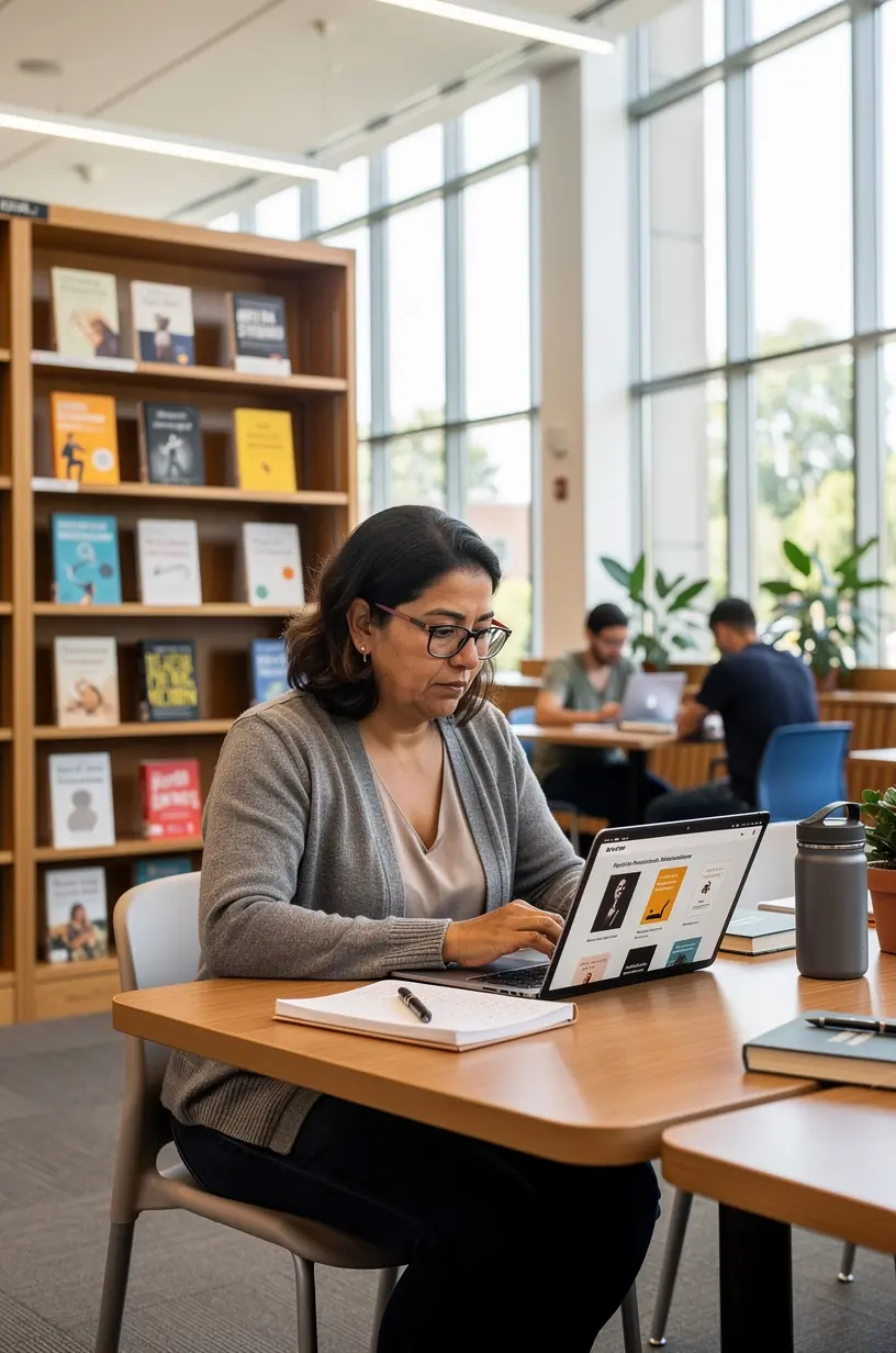 Minimalist workspace with organized digital tools and devices.